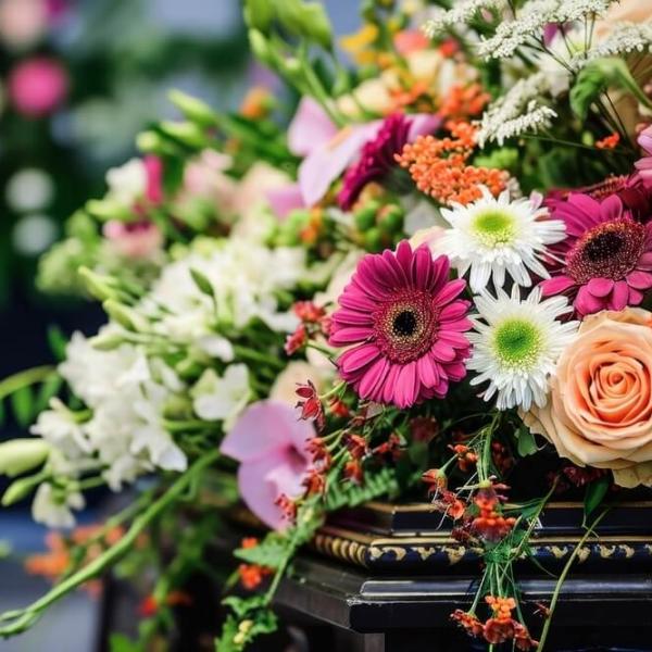 Información de envío de flores para funeral